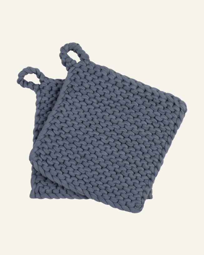 Topflappen Denimblau - 19x19 cm Denimblau - 1