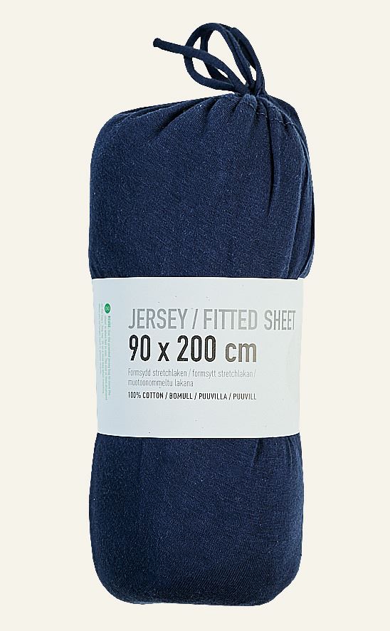 Spannbettlaken Marineblau - 90x200 cm Marineblau - 1