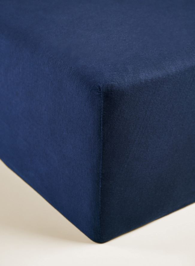 Spannbettlaken Marineblau - 3
