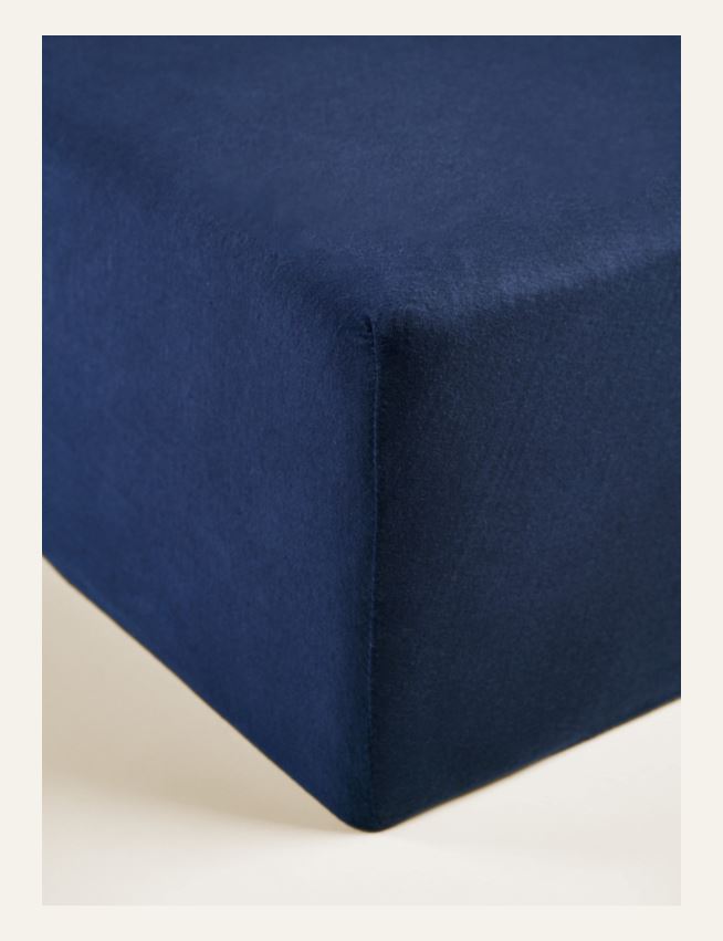Spannbettlaken Marineblau - 3