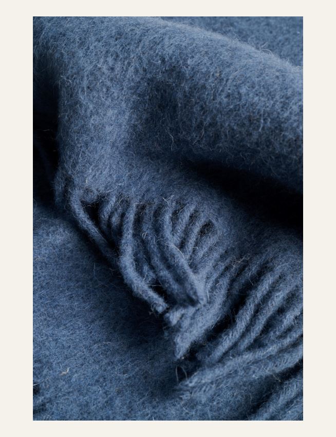 Wolldecke Blau - 2