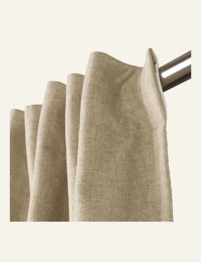 Blickdichter Vorhang (lichtfilternd) Beige - 2