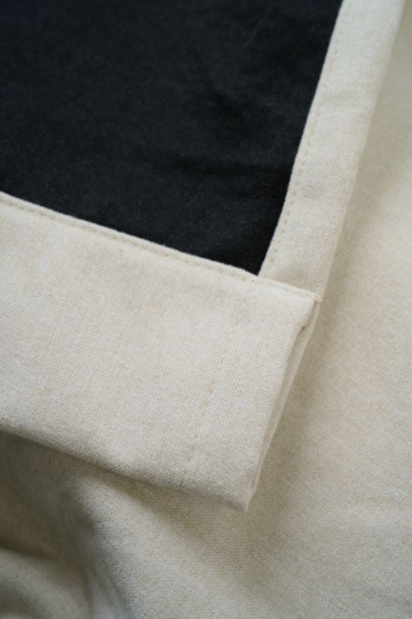 Blickdichter Vorhang (lichtfilternd) Beige - 5