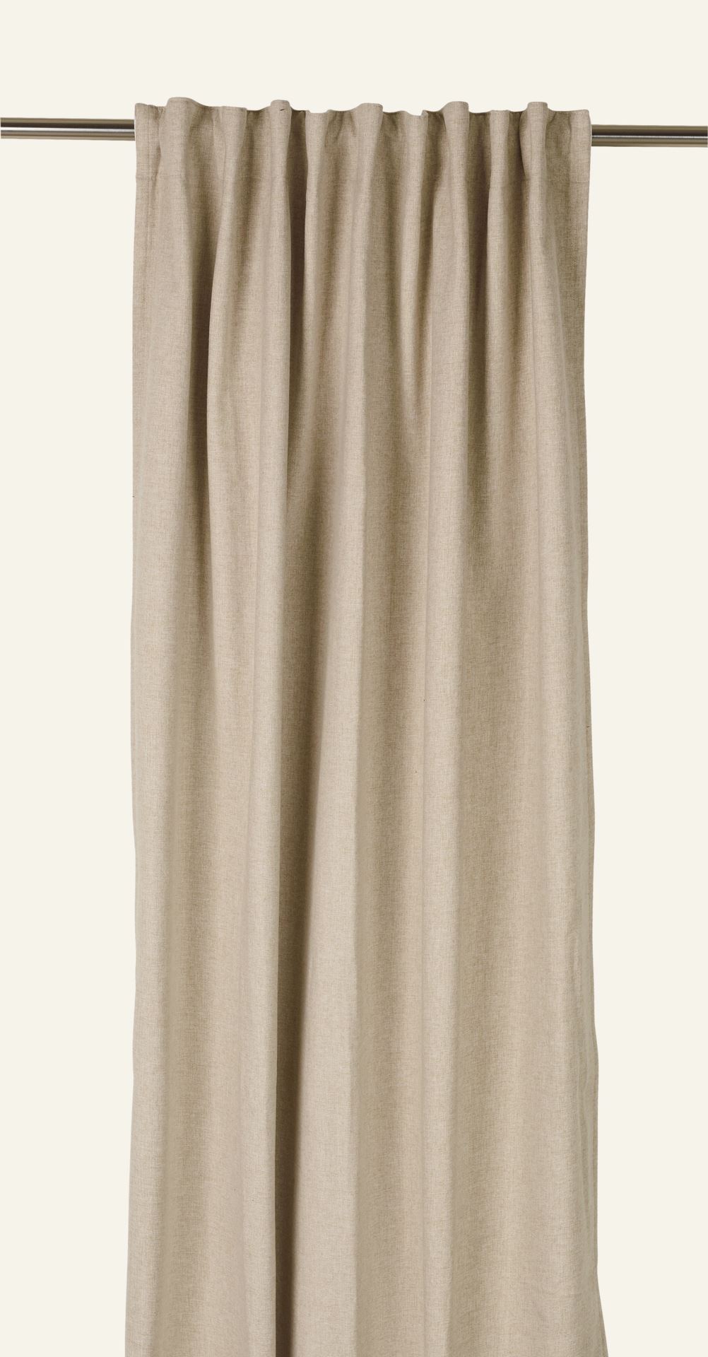 Blickdichter Vorhang (lichtfilternd) Beige - 140x220 cm Beige - 1