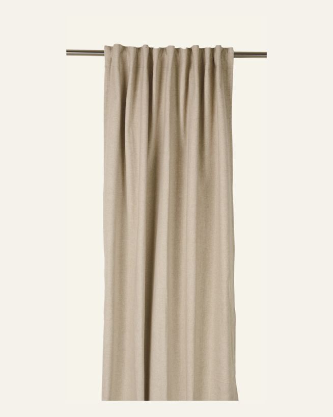 Blickdichter Vorhang (lichtfilternd) Beige - 140x220 cm Beige - 1