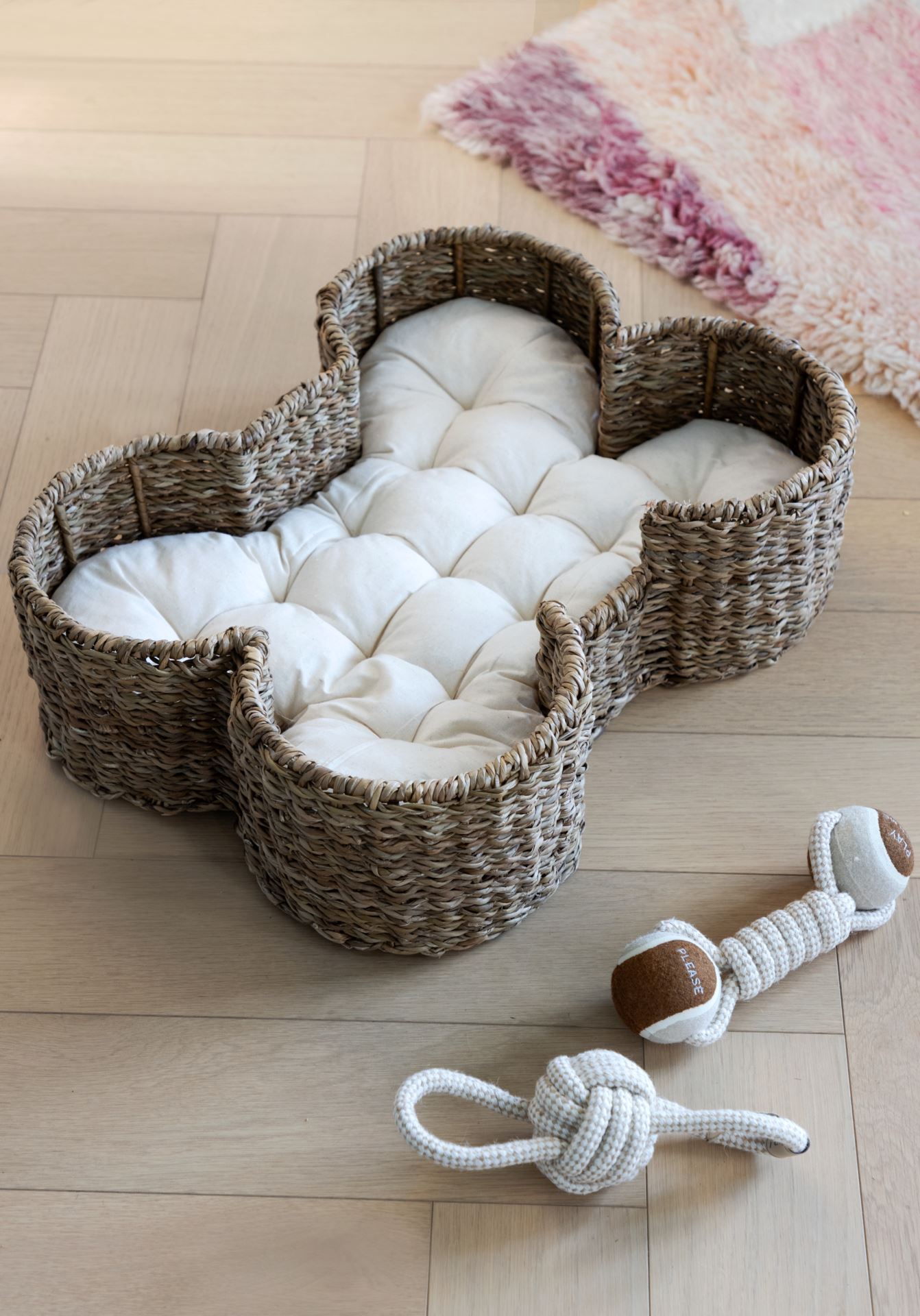Hundebett Natur - 40x50x15 cm Natur - 1