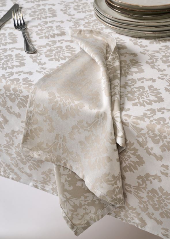 Abwischbare Tischdecke Beige - 6