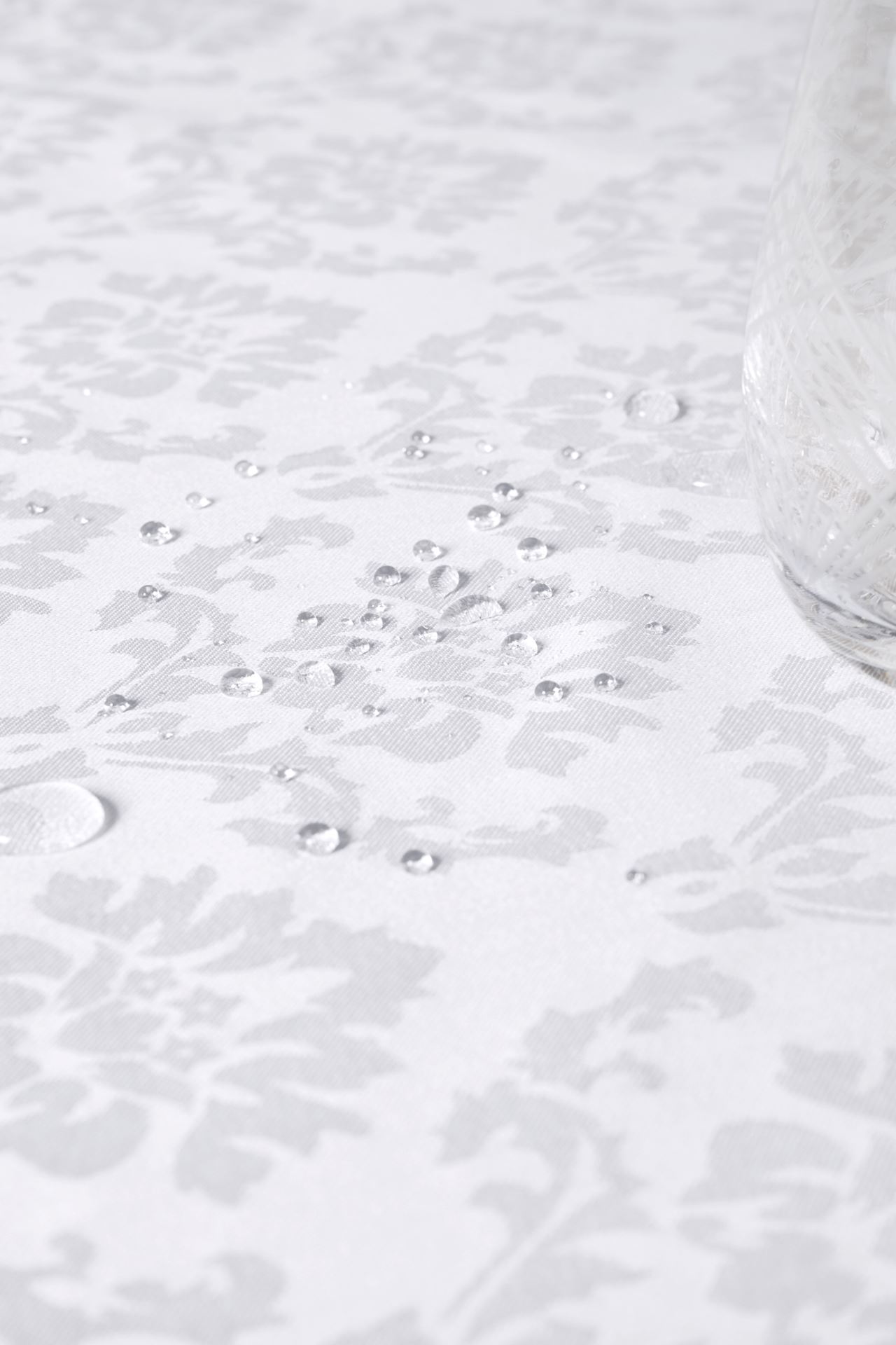 Abwischbare Tischdecke Weiß - 5
