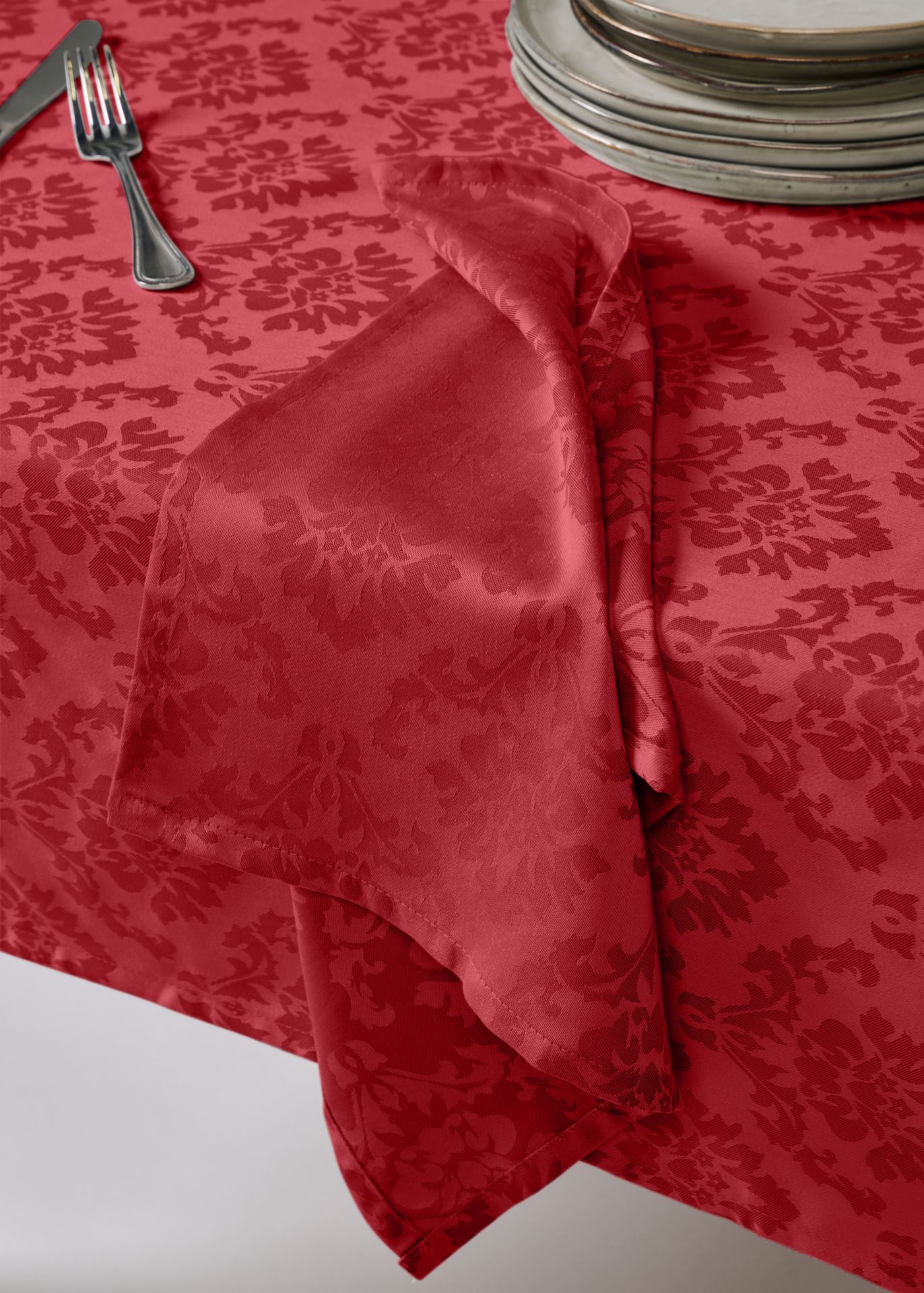 Abwischbare Tischdecke Rot - 2