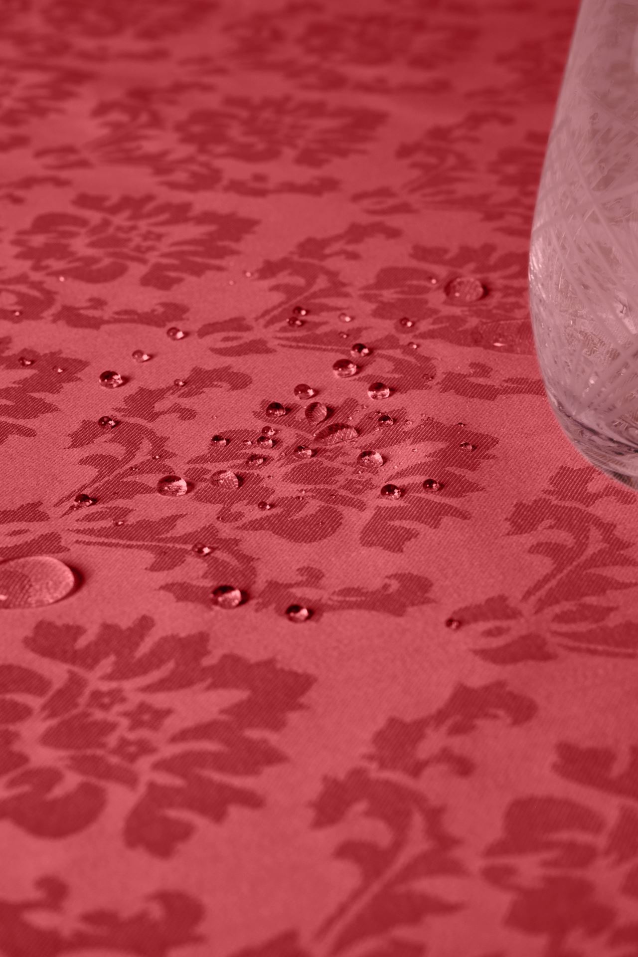 Abwischbare Tischdecke Rot - 6