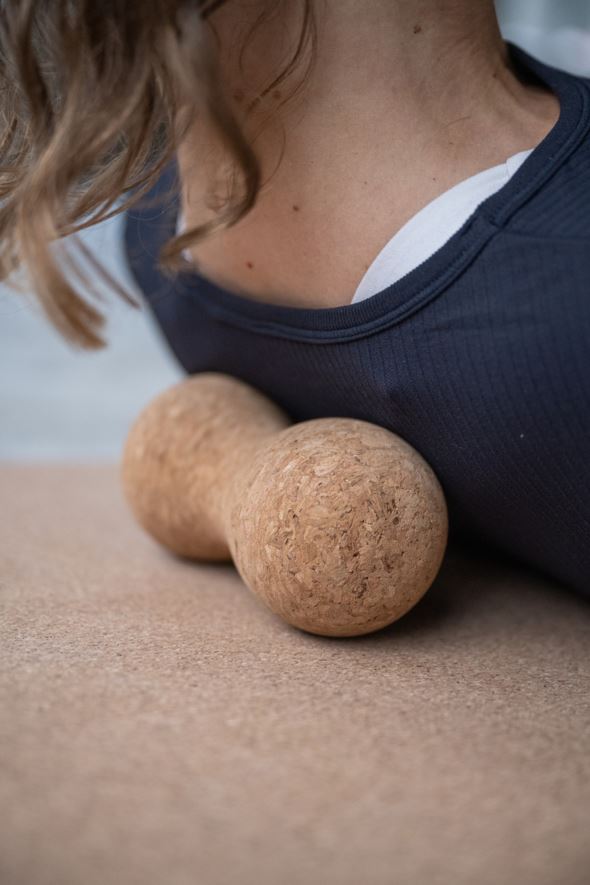 Doppelmassageball Natur - 2