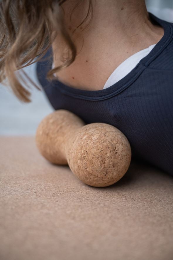 Doppelmassageball Natur - 2