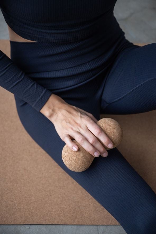 Doppelmassageball Natur - 4