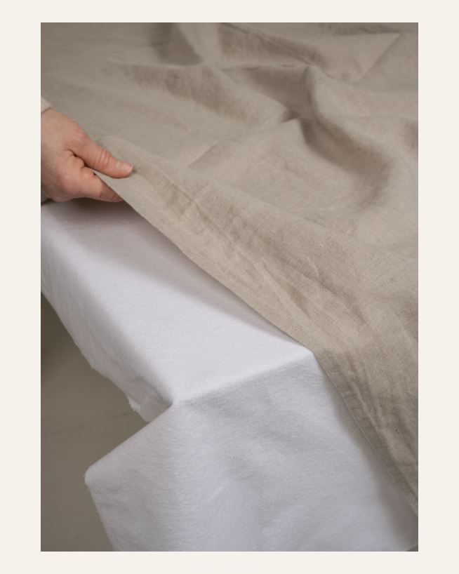 Tischschutz Weiß - 140x300 cm Weiß - 1