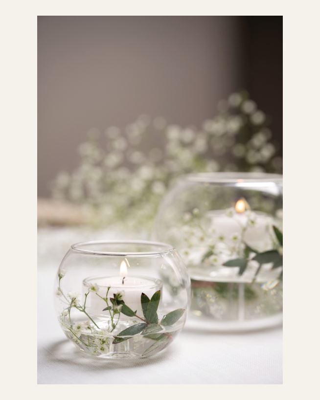 Teelichthalter Transparent - 8x6 cm Transparent - 1
