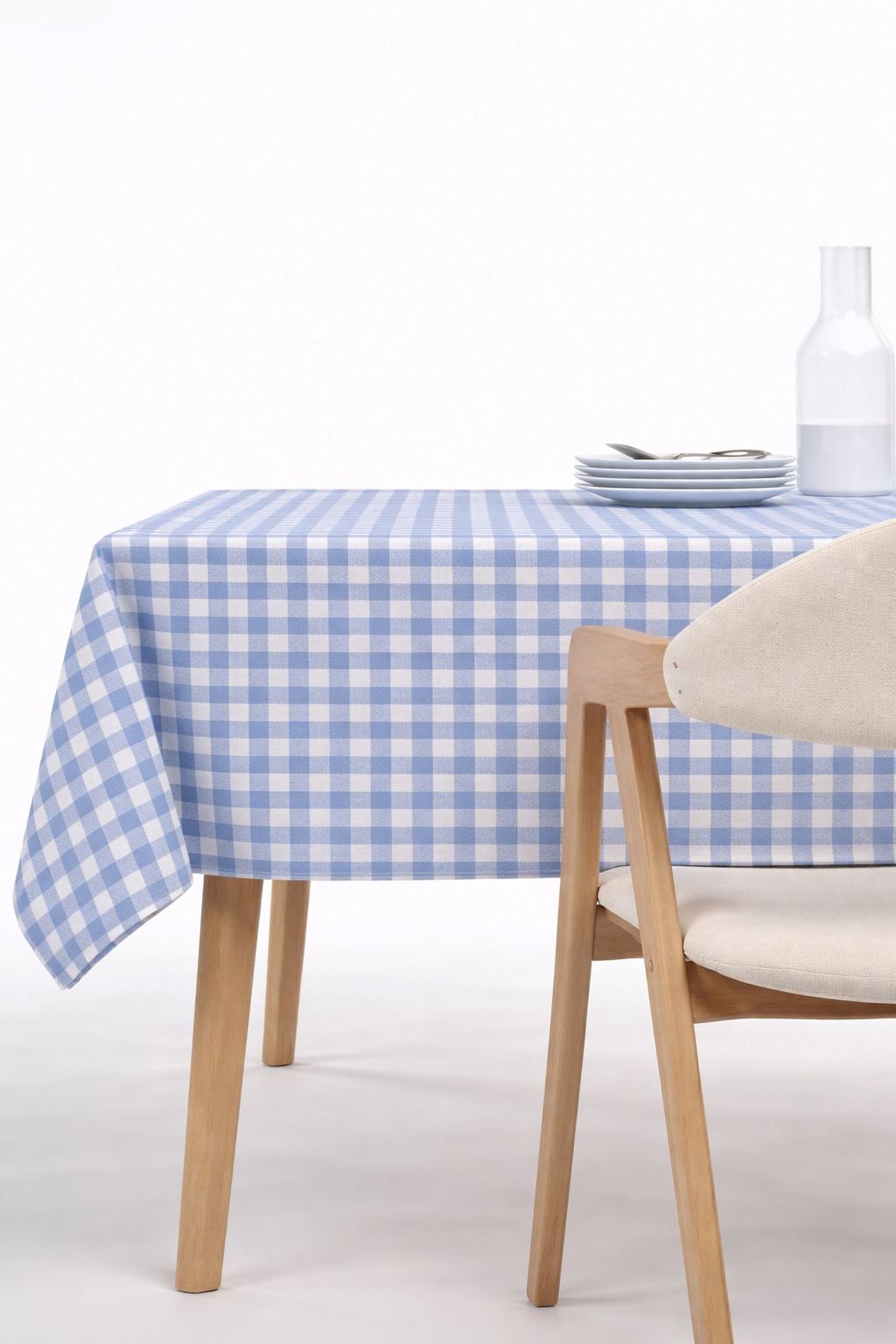 Abwischbare Tischdecke Blau - 2