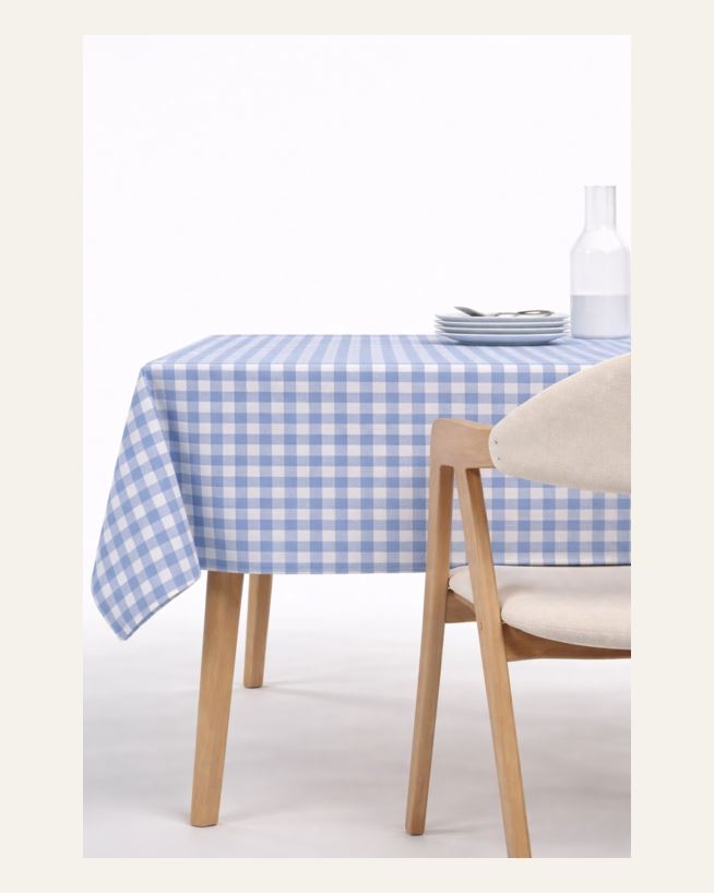 Abwischbare Tischdecke Blau - 140x250 cm Blau - 1