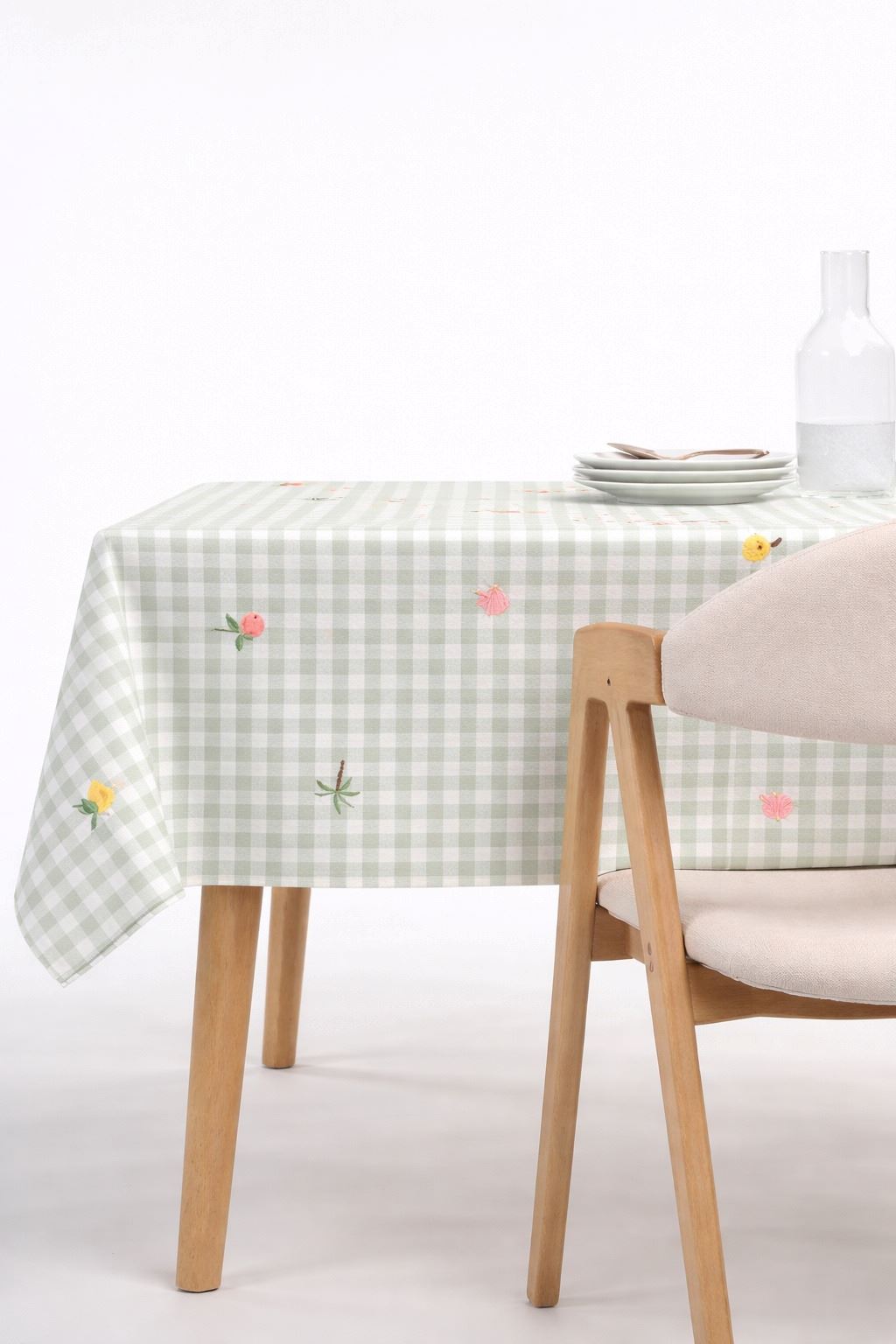 Abwischbare Tischdecke Grün - 140x250 cm Grün - 1
