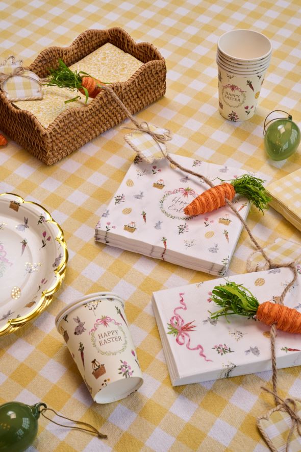 Buffetservietten Multi/Weiß - 2