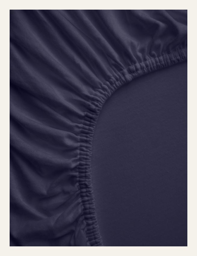 Spannbettlaken Marineblau - 2