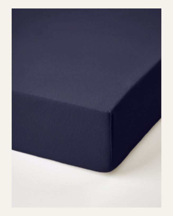 Spannbettlaken Marineblau - 90x200 cm Marineblau - 1