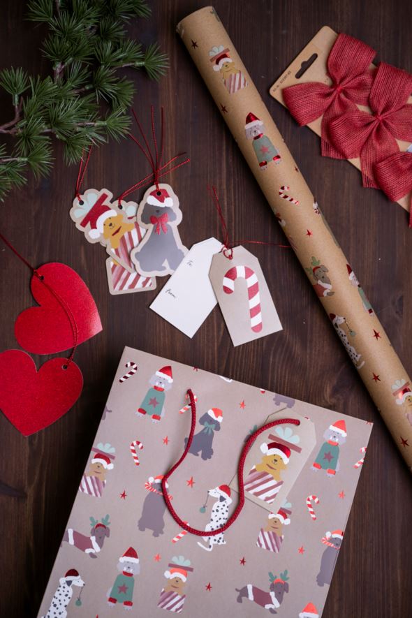Geschenkanhänger 6 Stück Rot - 2