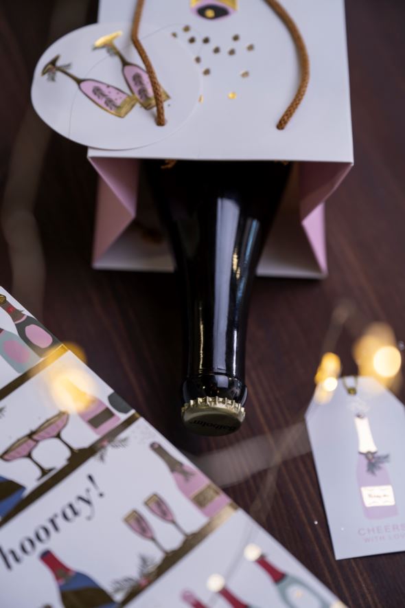 Geschenktüte für Flaschen Weiß - 2