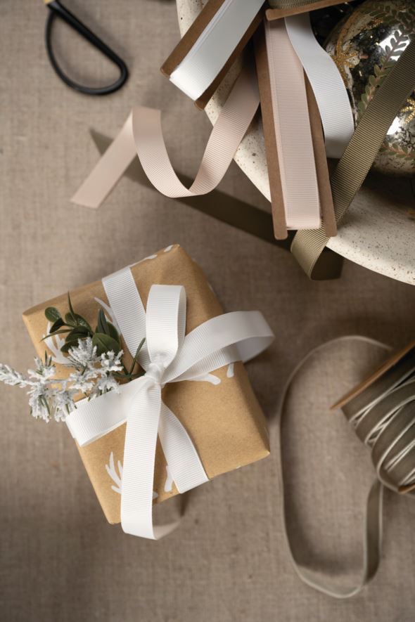 Geschenkband Weiß - 2