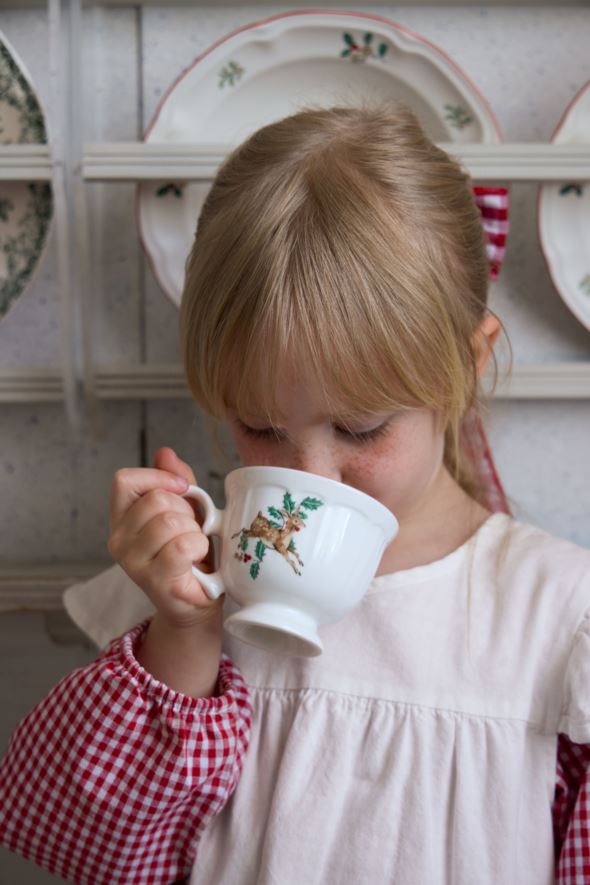 Tasse mit Untertasse Rot - 2