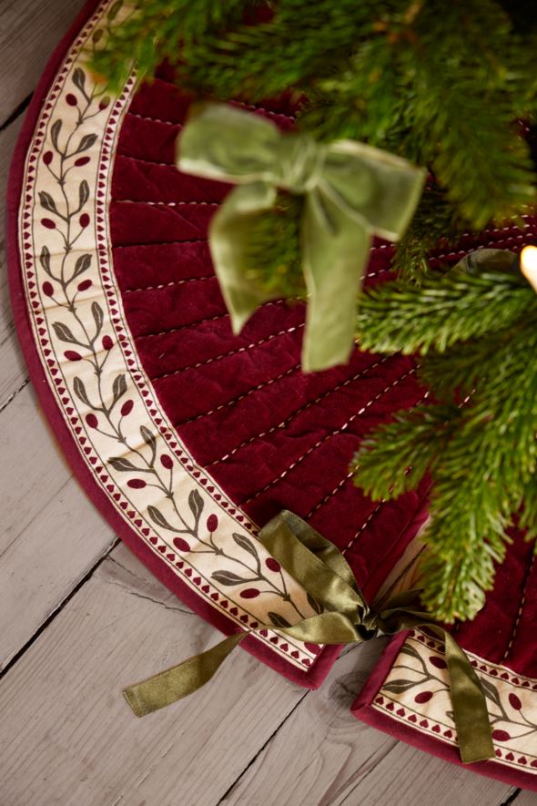 Weihnachtsbaumteppich Multi/Rot - 3