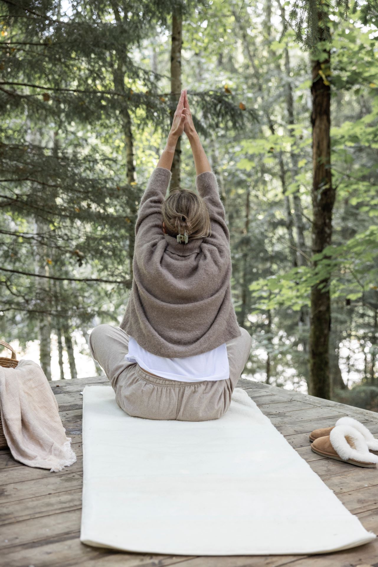 Yogamatte Offwhite - 75x195 cm Offwhite - 1