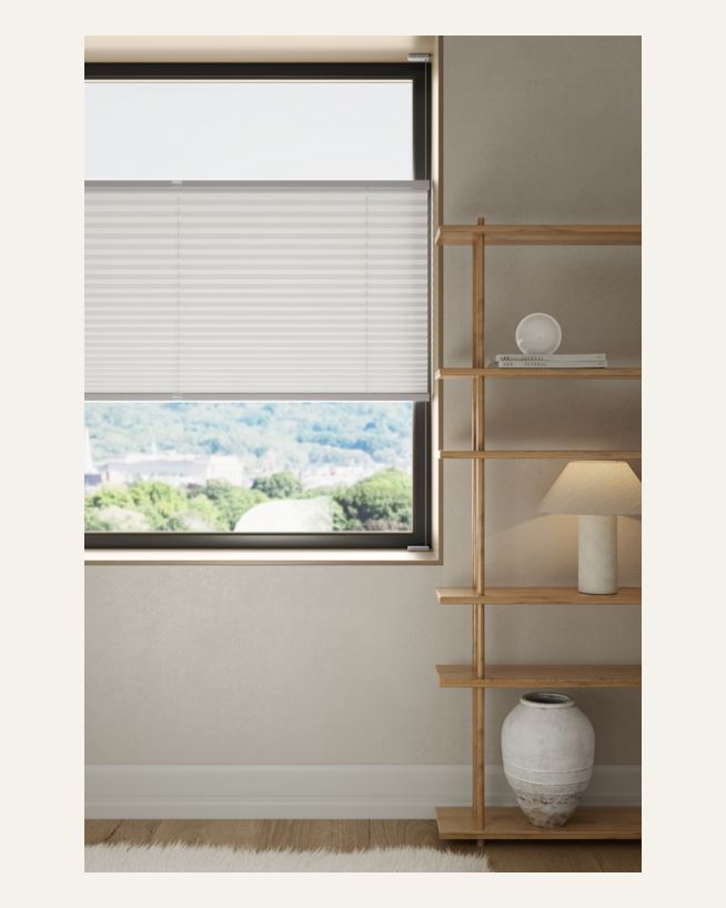 Faltjalousien Weiß - 40x160 cm Weiß - 1
