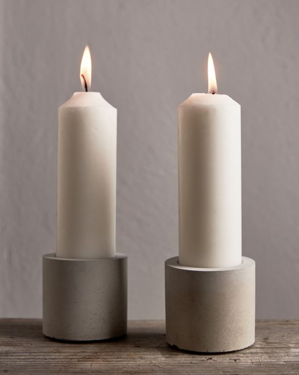 Kerzenständer Grau - 3