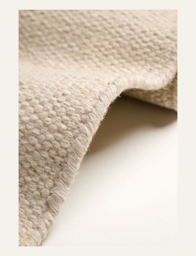 Wollteppich Hellbeige - 3