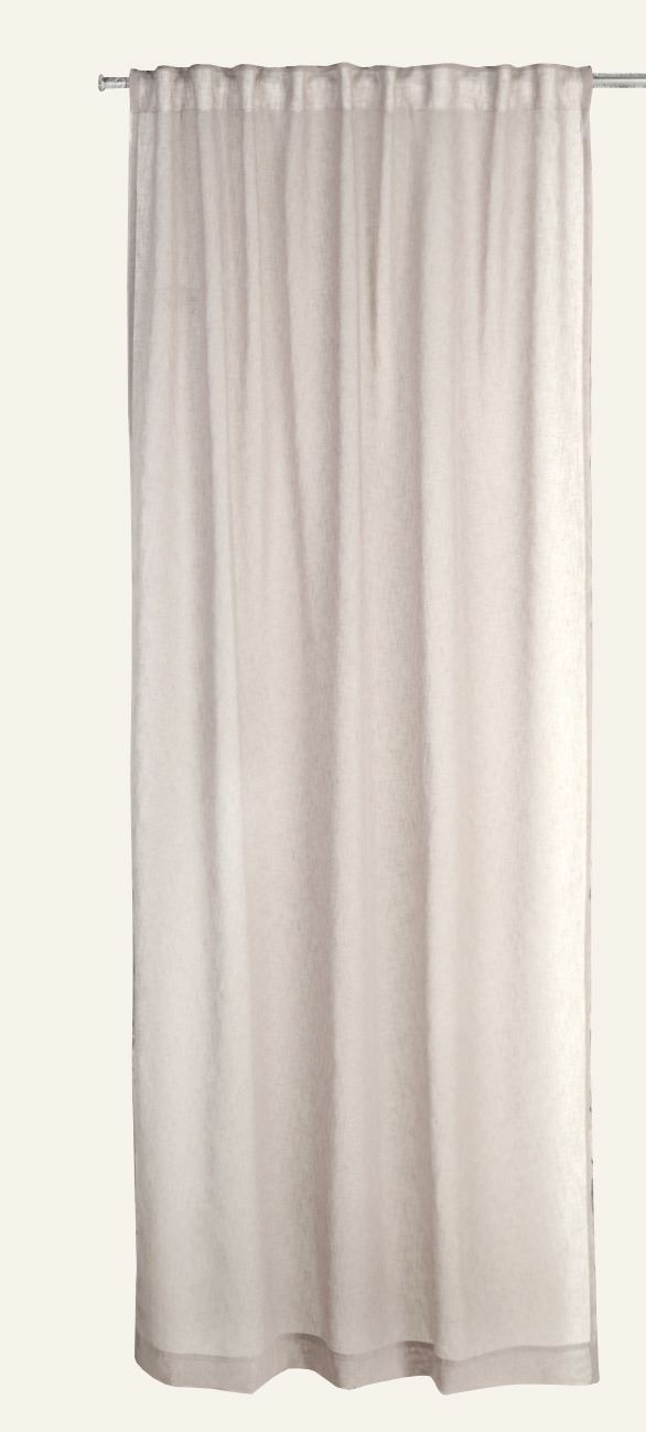 Vorhang Hellbeige - 140x160 cm Hellbeige - 1