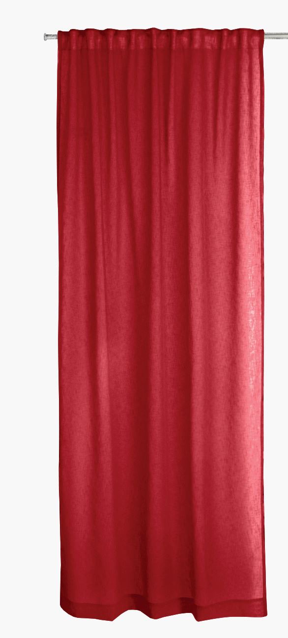 Vorhang Rot - 140x300 cm Rot - 1