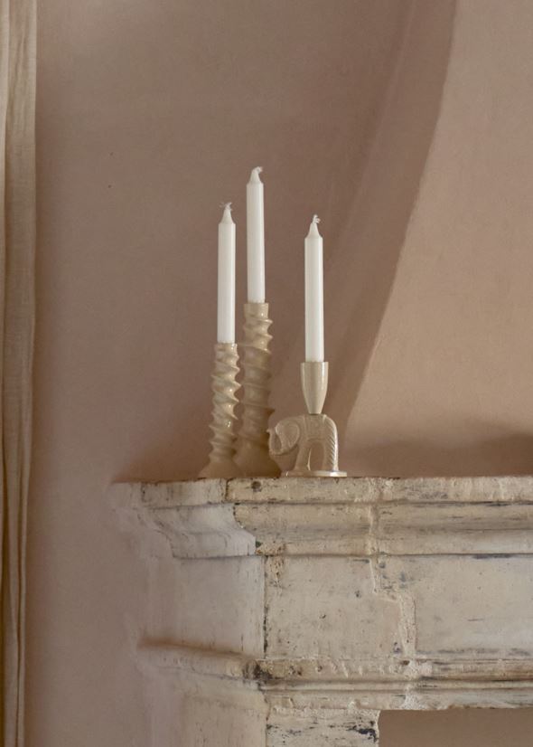 Kerzenständer Beige - 2