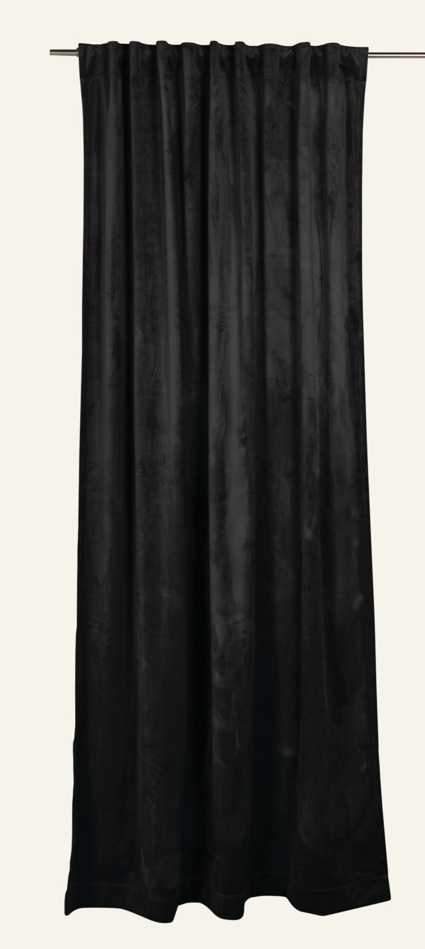 Vorhang Schwarz - 135x220 cm Schwarz - 1