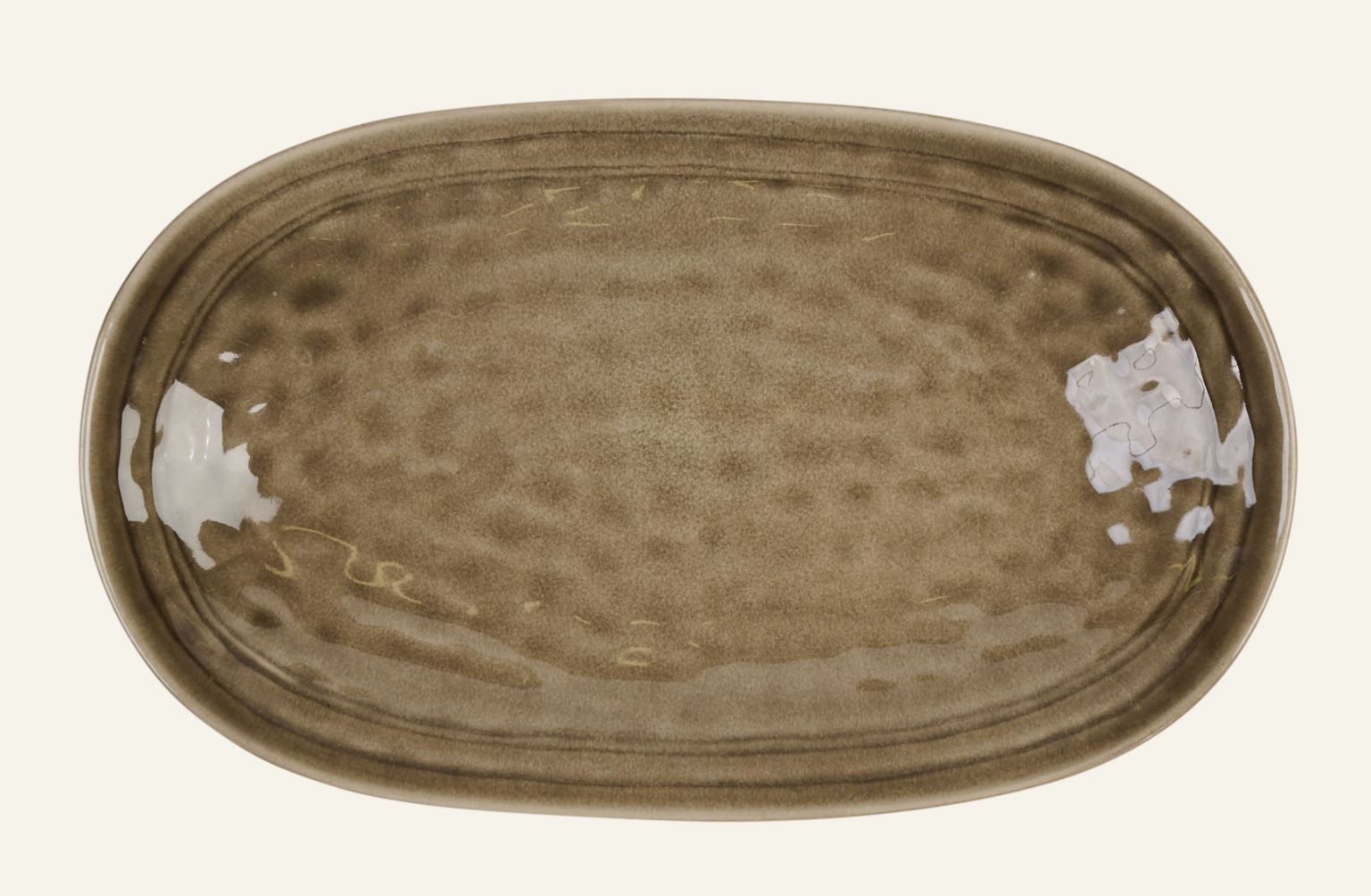 Servierteller Greige - 31,5x17,5 cm Greige - 1