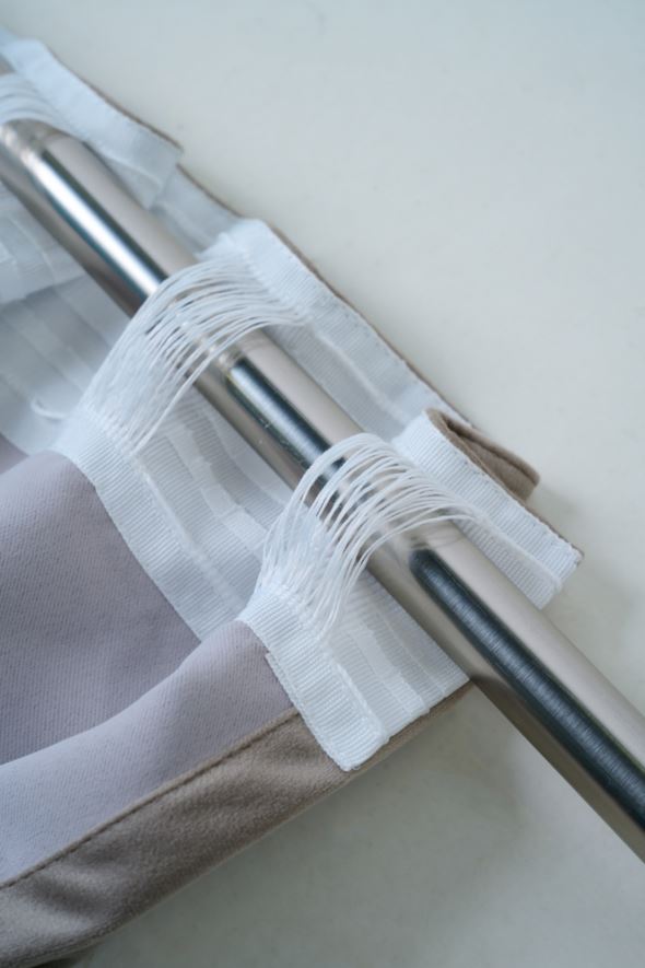 Blickdichter Vorhang (lichtfilternd) Taupe - 4