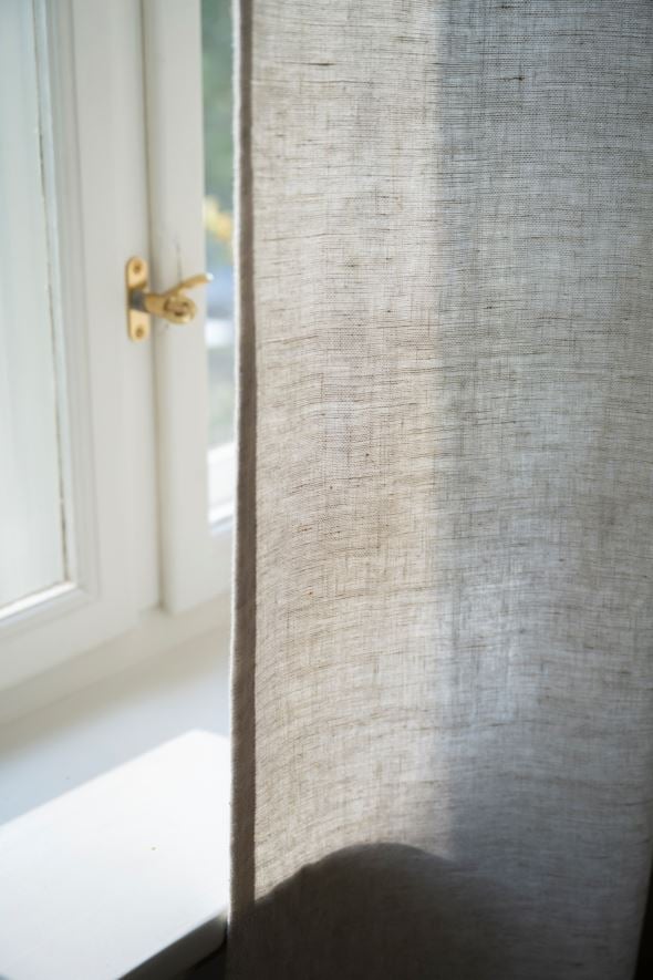 Leinengardine Hellbeige - 7