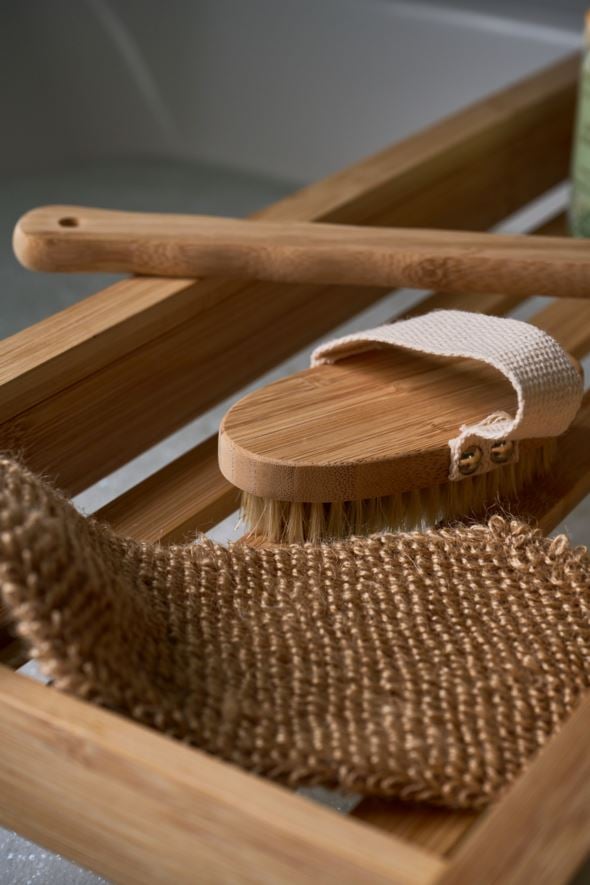 Bambusablage für die Badewanne Natur - 3