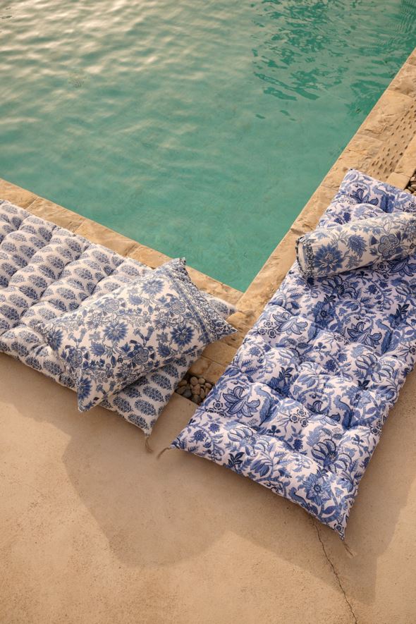 Sitzkissen Blau - 4