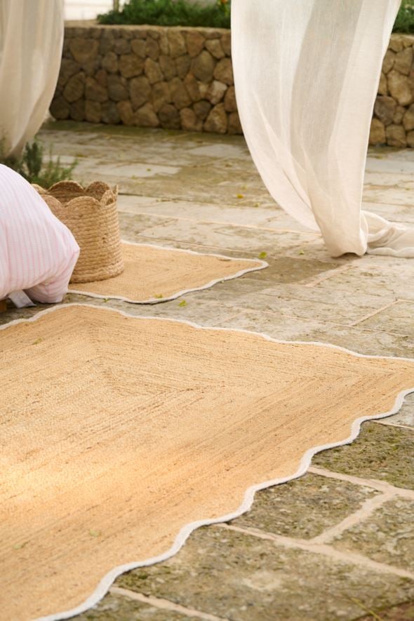 Jute-Teppich Offwhite - 3