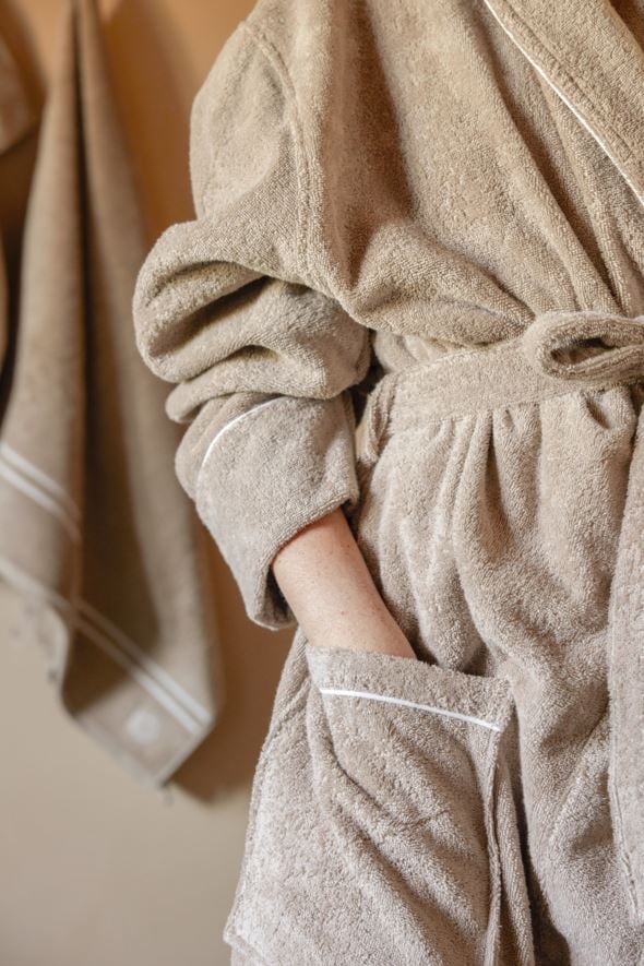 Bademantel Beige - 5