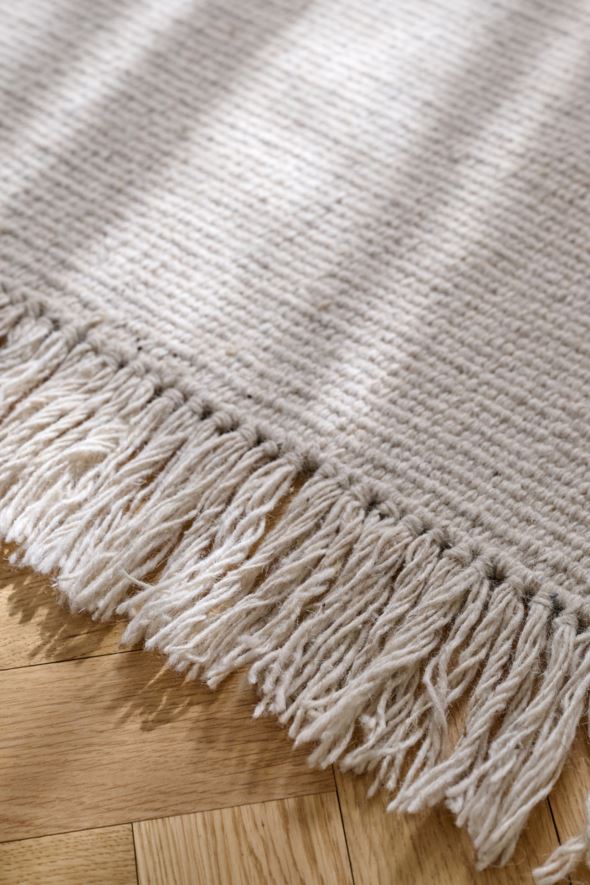 Wollteppich Hellbeige - 2
