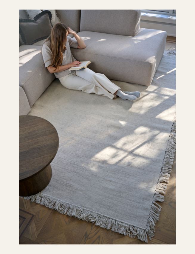 Wollteppich Hellbeige - 6