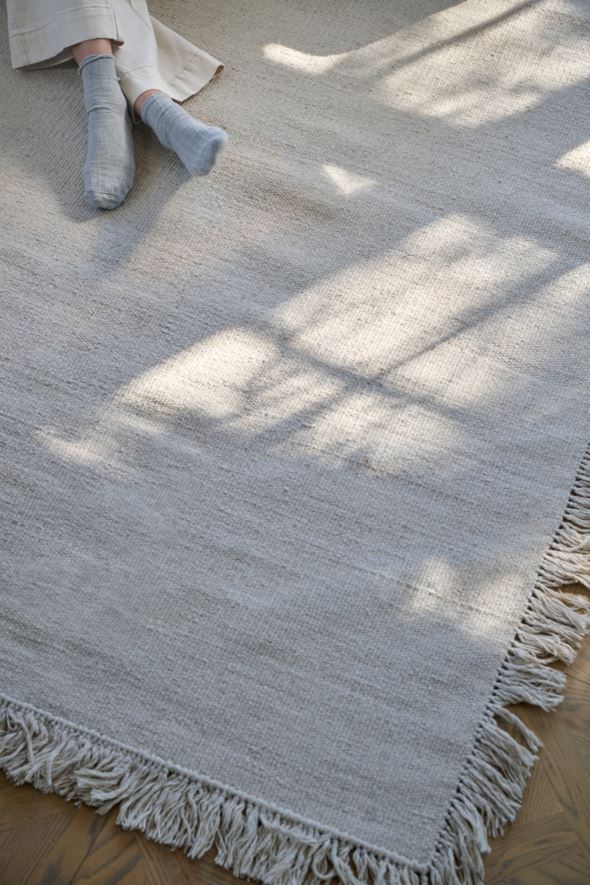 Wollteppich Hellbeige - 9