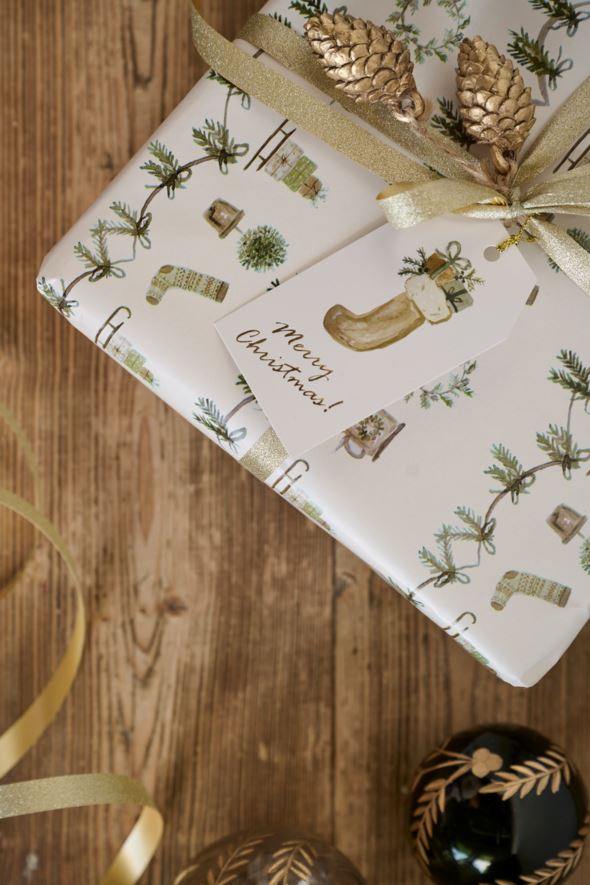 Geschenkanhänger 12 Stück Multi/Grün - 3