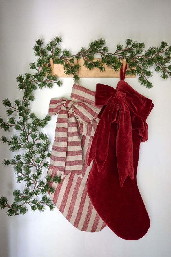 Weihnachtsstrumpf Dunkelrot - 2